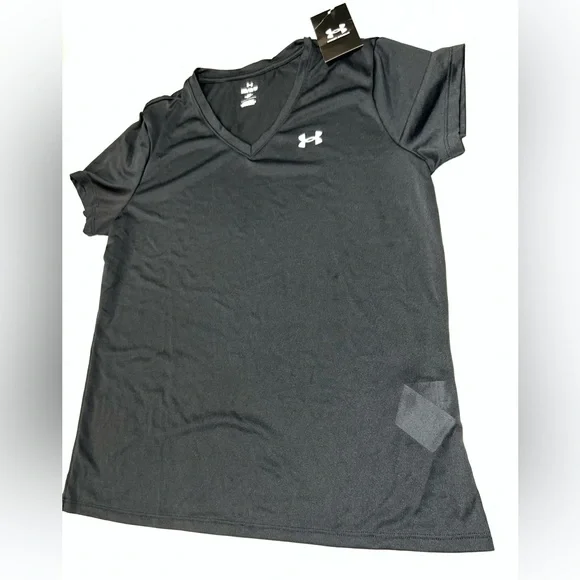Under Armour Black V-Neck Tee - Picture 1 of 7